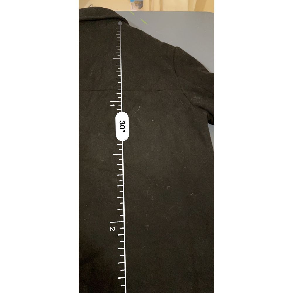 Banana Republic Black Wool Blend Zip Up Jacket Classic Professional Outerwear‎ - Picture 6 of 6